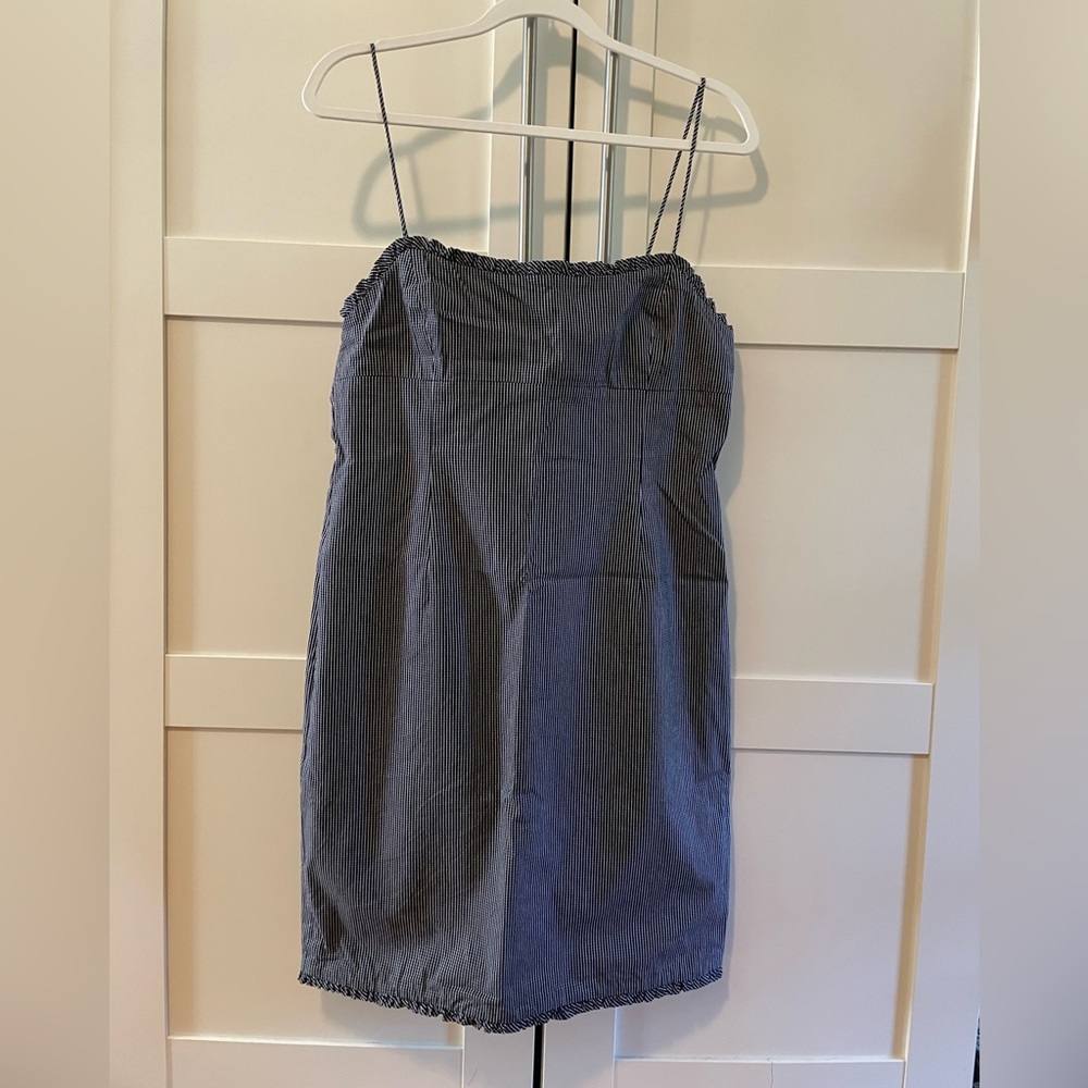Ralph Lauren Navy Checkered Dress